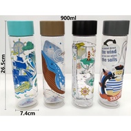 EPLAS BPA Free 900ml Water Bottle With Design/Drinking Bottle/Water Tumbler/Botol Air