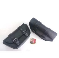 Tas samping side bag cover bok aki sidebag custom tempat jas hujan motor klasik honda c70 win100 as