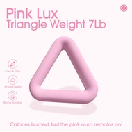 CoreNation Lux Core Triangle Pink Weight Bar - Triangle Weight 7LB - Triangle Dumbell Barbell Mini W