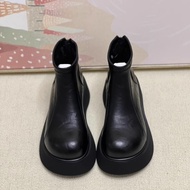 Thick-Soled Warm Chelsea Boots Short Boots Women Increased Women's Boots Fleece Lining Martin Boots 