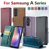 CaseMe Wallet case With Card holder Leather For Samsung Galaxy A56 A55 A53A54 A71 A73 A34 Phone case