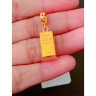 GOLD/EMAS 916 CHARM GOLD BAR