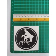 Basikal Folding Bike Bulat Sticker