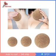 [Prettyia1] Cork Massage Ball Portable Tool Compact Yoga Ball for Gym Exercise Training