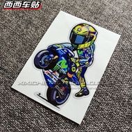 Xi Xi car sticker YAMAHA Rossi head GP 46 fun sticker decorative sticker sticker reflective sticker