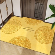 Modern Minimalist Floor Mats Entry Door Mats Anti-dust Anti-slip Floor Mats Wear-resistant Floor Mats Golden Door Mats Entry Door Carpets