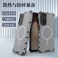Magnetic Case Heat Dissipation For Samsung Galaxy A15 A25 5G Shockproof Cover Soft Casing
