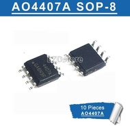 10pcs AO4407A SOP8 AO4407 SOP 4407 30V P-Channel MOSFET