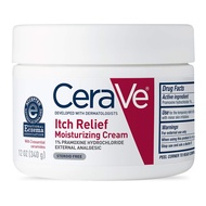 Cerave Itch Relief Moisturizing Lotion 237ml/Moisturizing Cream 340g for Dry Skin Itch Relief Irrita