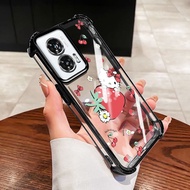 YBD Case For Motorola Moto Edge 50 Fusion G60 G60S G40 Fusion Anti-drop Protection Cute Strawberry R