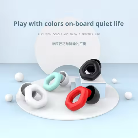 Silicone Earplugs for Swimming Sleep Noise Cancel Noise Reduction-Soundproof Reduce Disturbances -Qu