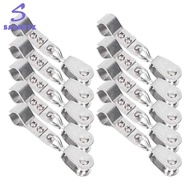 greatbuy666-Stainless Steel Pulley with Clips for Outdoor Pergolas Wave Sun Shade Pipe Clips Hardwar