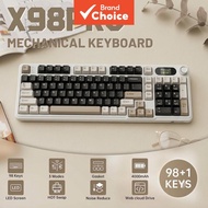 ATTACK SHARK X98PRO wireless mechanical gaming keyboard with hot-swappable gasket mount, side-printe