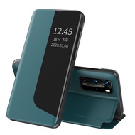Flip Case Huawei P40 Pro P30 Pro P20 Pro Mate 20 Pro Leather Phone Case Intelligent Window Smart View Wake Sleep Cover