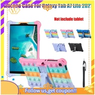 【W】Tablet Case for Samsung Tab A7 Lite 2021 8.7 Inch T220 T225 Tablet Case Tablet Stand with Pen for Office(B)