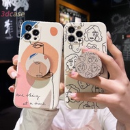 Soft Case Vintage Abstract Painting Tpu Phone Case For Vivo Y20 Y12