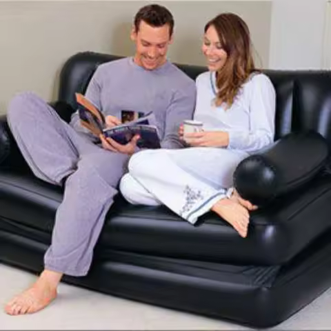 Multipurpose Inflatable Air Sofa Bed 5-in-1 Inflatable Sofa Bed Plush Inflatable Sofa Bed Double Bed