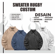 Custom RUGBY JACKET UNIT I CUSTOM HALFZIP SWEATER I CUSTOM SWEATER I UNISEX JACKET