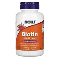Biotin 5000mcg 120 Capsules | Energy & Amino Acid Metabolism | Immune Function | Vitamin By Now