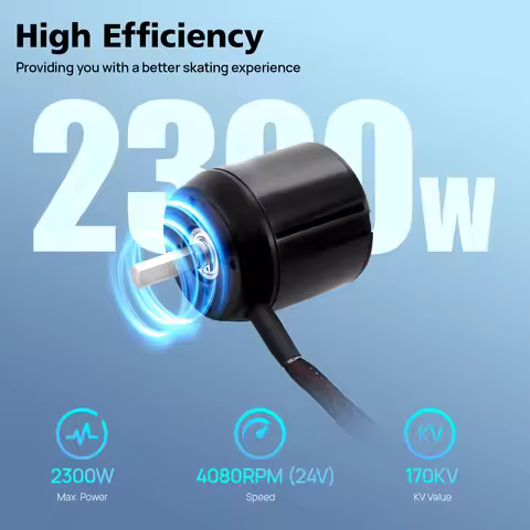 C6374 170KV 2300W Brushless Motor, High Power Electric Motor for Electric Skateboard, Scooter, Surfb