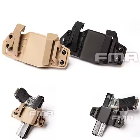 FMA Gun Holster With Clips Fit Compact Glock 17/19 / Smith & Wesson M&P/Sig sauer P226 9mm 1911 . 45