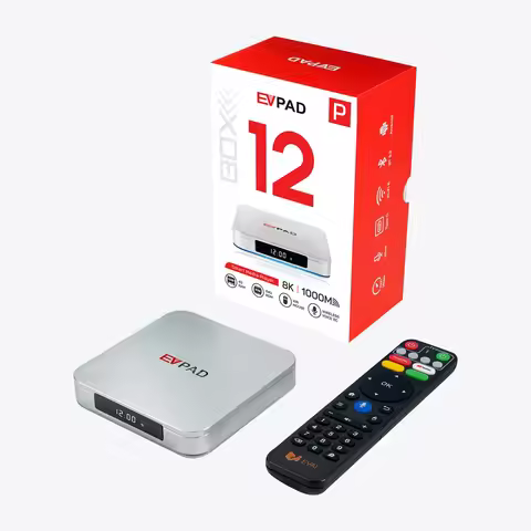 2026 Hot EVPAD 12P 12S H618 Android 12 8K WIFI6/7 VOICE RC hot karaoke android tv box update 1000M e