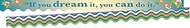 Barker Creek - Office Products Double-Sided Bulletin Board Border Scalloped Edge, You Can Do It, 39'