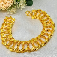 BANGKOK CHAIN BRACELET DUBAI JEWELRY 24K GOLD PLATED