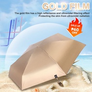 UV Umbrella Folding Payong Mini Small Umbrella Pocket Fibrella Capsule Manual Ambrella Six-Folds