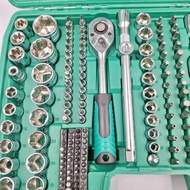 216pcs 1/2 3/8 1/4 Inch Socket Wrench Set DR Socket Hand Tool Ratchet Spanner Power Tool WYS3