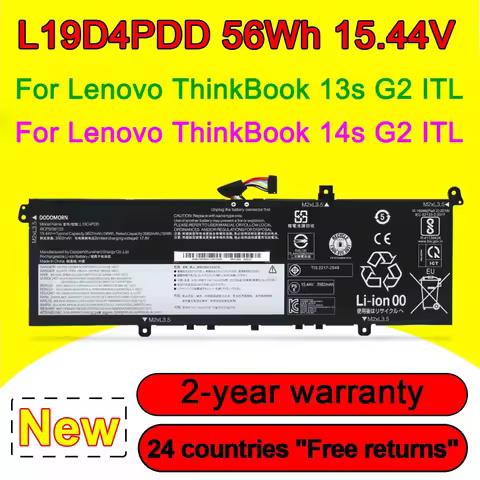 Laptop Battery FOR LENOVO ThinkBook 13S 14S G2 ITL Compatible with L19C4PDD L19D4PDD SB10Z37618 5B10