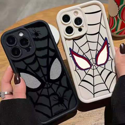 New Marvel Spider Man For Apple iPhone 17 17Air 16 16E 15 14 13 12 Mini 11 Pro Max Eyes Ladder Phone