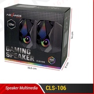 ✷ Advance RGB Led Gaming Speaker CLS-106 RGB Gaming Speaker Dual Speaker Official 1 Year Warranty ❅