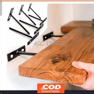 ( 1 pcs ) Bracket besi rak ambalan melayang  termurah 100% kuat bahan besi 8mm