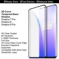 Oneplus 8 Pro 7 Pro 1+7Pro 1+8 1+8Pro 3D Curve Tempered Glass Full Glass Full Glue Screen Protector