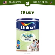 🔥READY STOCK🔥 18L ICI Dulux Pentalite Paint Matt Interior Finish Matt Emulsion Interior Walls Cat Da
