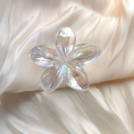 Transparent Colorful Flower Clip Fashionable Temperament Flower Hair Color Style Korean Clip I2m9