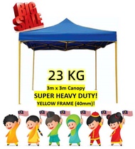 Itop Extra Heavy Duty Canvas 10 x 10 Canopy Tent Heavy Duty Roof 80 cm Market 10 kaki 800D Kanvas Kanopi Khemah Niaga