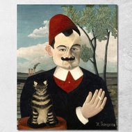 Portrait Of Mr Henri Rousseau hrs21 Canvas Print