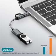 { SmileShopAcc } OTG FD TO TYPE & MICRO CONNECTION MICRO AND TYPE C OTG CABLE/