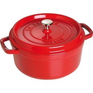 Staub 鑄鐵鍋 櫻桃紅 24cm