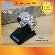 Original S925 Silver+White Gold Plated Cutting Ring (352RMZ507R) | Cincin Perempuan Perak 925 + Emas Putih | Ready Stock