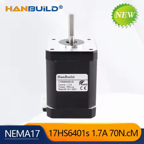 1pcs 4 lead Nema17 Stepper Motor 1.7A 70N.CM 17HS6401S 42 motor Nema 17 motor 42BYGH 60MM for CNC XY