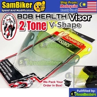 Siang Malam V-Shape Visor 2 Tone For Helmet INDEX SWAN LTD BOB HEALTH G518 MDH MVSTAR X-DOT TSR  Cer