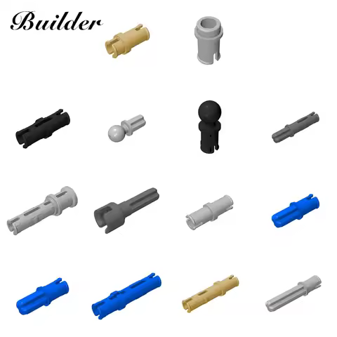 Building Blocks Technology Pin Random Color 10 PCS DIY Toys Compatible 2780/6562/43093/32556/18651/3