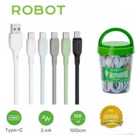 Robot Type C Data Cable RBC100S 2.4A 100cm Colorful (Type C)