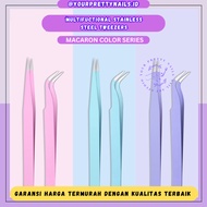 MATA Macaron Pastel color Nail Art Tweezers/eyelash Tweezers/tweezer soft color/eyelash extension Tweezers/Tweezers/tweezer Tweezers