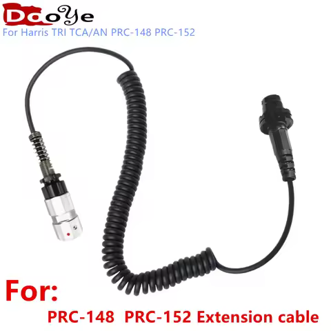 PRC-148 PRC-152 Walkie Talkie Tactical headset Extension cable for Harris TRI TCA/AN PRC-148 PRC-152