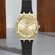 Jam Tangan Wanita Guess GW0034L1 Strap HItam Dengan Diamond
