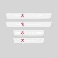 Ciscos 4 Chiếc Trong Suốt Bảo Vệ Bậc Cửa Ô Tô Dán Cửa Ô Tô Phụ Kiện Xe Hơi Cho Mercedes Benz W204 W2